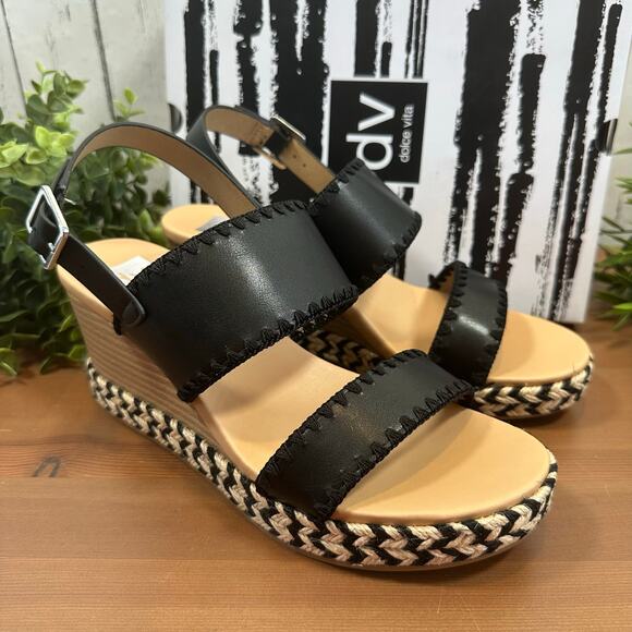 DV by Dolce Vita Women's Esmaya Wedge Sandals Size 7.5 - Picture 2 of 7
